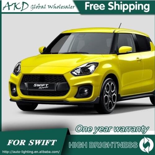 Headlights For Car Suzuki Swift 2018-2020 Swift DRL Day Running Light Head Lamp LED Bi Xenon Bulb Fog Light Tuning Car Accessory