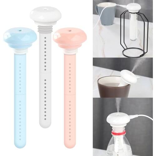 USB Mini Portable Water Bottle Cap Air Humidifier for Home Office Car Hotel