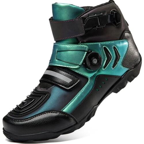 Motorcycle Boots Moto Motorbike Boots Breathable Riding Motorboats Motocross Protection Touring Biker Shoes Casual Chopper Men