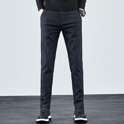 2020 Fall/winter Men Pants Casual Pants Men Loose Pants Business Men Pants Micro-Elastic Suit Pants