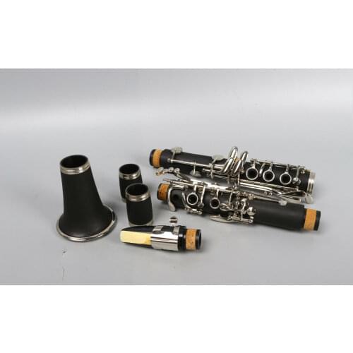 New C key Clarinet Ebonite Wood Nickel Plated Key With Case Advance Model