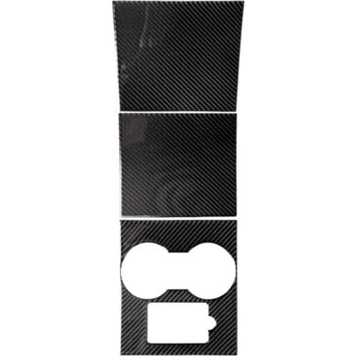 Fit For Tesla model3 carbon fiber central control water cup modified welcome pedal car accessories