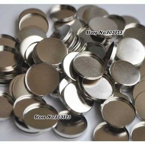 100pcs Empty Round Tin Pans for MC Eye shadow Palette 26mm Responsive to makeup tool