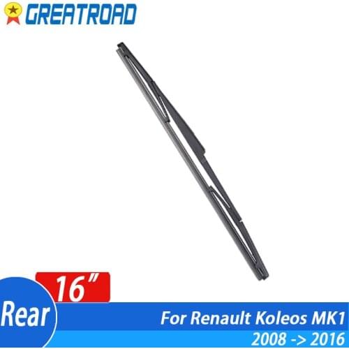 Wiper 16" Rear Wiper Blade For Renault Koleos MK1 2008 - 2016 Windshield Windscreen Rear Window