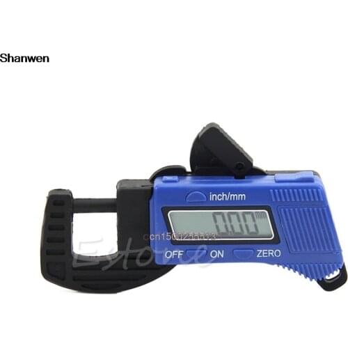 Caliper New 0-12.7mm Carbon Fiber Composites Digital Thickness Caliper Micrometer Guage