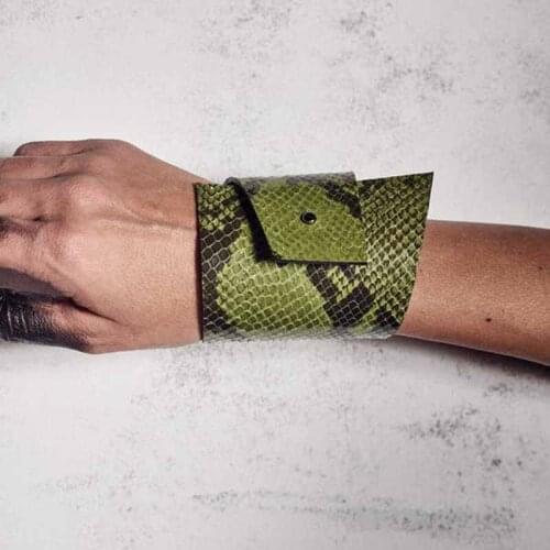 TOTABC Serpentine Punk Leather Bracelets For Women Femme Choose Designer Handmade Leather Wrap Bracelets Jewelry