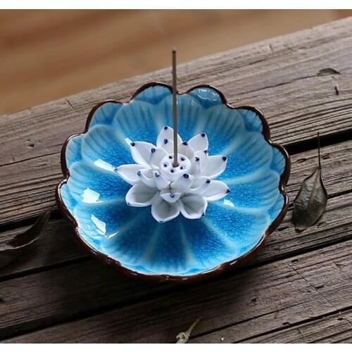 Creative Lotus Incense Burners Joss Stick Incense Holder Censer Home Decor Household Aroma Sticks Aromatherapy Decoration