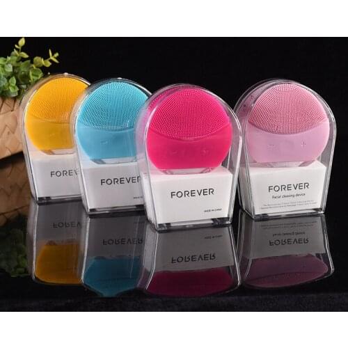 Ultrasonic Vibration Electric Facial Cleansing Face Washing Brush Skin Blackhead Remover Pore Cleaner Face Massage