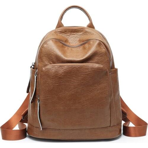 YOUSE Hot Backpack women 2020 new fashion fashion mummy bag leisure versatile womens bag soft leather retro