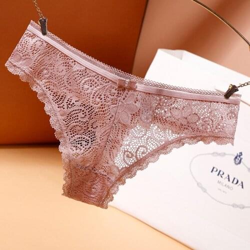 Sexy Panties For Women Lace Underwear Seamless Briefs Lingerie Low-rise Pants Female Underpants Thong thong panties Hollow out