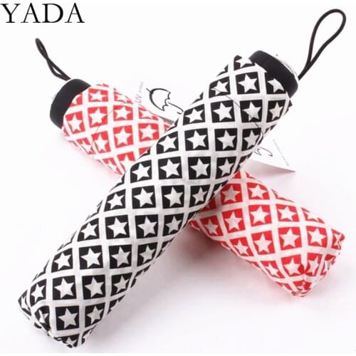 YADA 2020 INS NEW Big Stars Pattern Light Umbrella Rainy Star Umbrella For Women Men Anti-UV Folding Umbrellas Parasol YD200326