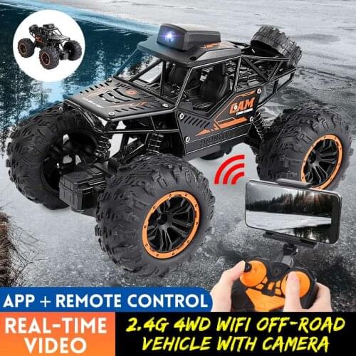 1:18 4WD RC Car 2.4G WIFI FPV HD Camera Off-road High-speed Remote Control Drift Car Climbing Car Gift for Children