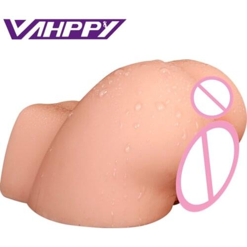 1kg Silicone Ass 3D sex doll artificial vagina Anus Double Channels Sex Toys for Men Male masturbator cup Masturbate for man