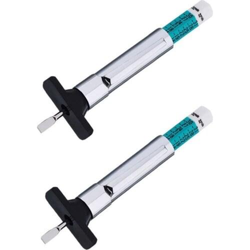 1PC 8.5cm x 2.5cm Universal Type Tyre Tread Depth Gauge Metric Standard Measures Tester Car Bike Motor Truck Check Tester