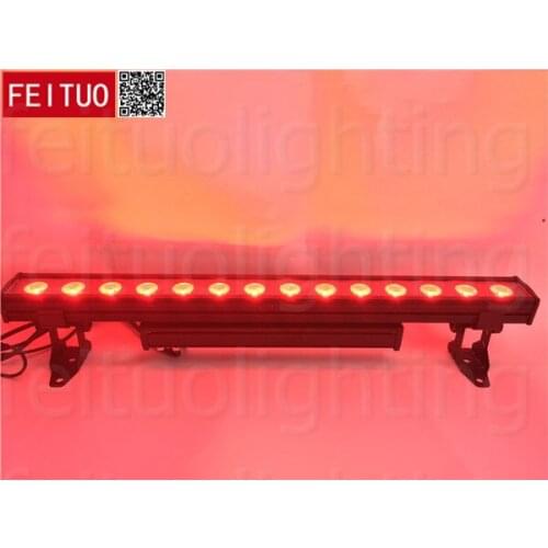 12pcs light flight case Super brightness waterproof 14x30W 3in1 led wall washer light wash rgb