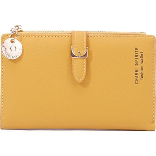 2020 New Fashion Women Wallet Letter Print PU Leather Wallet Short Change Purse Handbag Card Holders