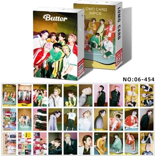 30pcs/set Kpop New Album BUTTER Festa 8th Anniversary Bangtan Boys Lomo Card Poster All Styles Collective Favorites Photocard