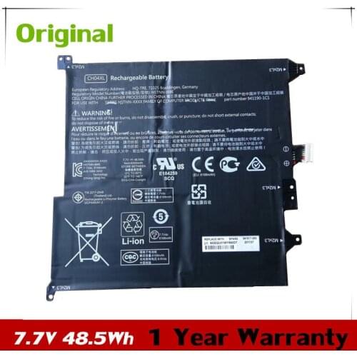 7XINbox 7.7V 48.5Wh 6300mAh Original CH04XL Laptop Battery For HP HSTNN-IB8E 941190-1C1 941617-855 2ICP4/65/91-2 Series Tablet