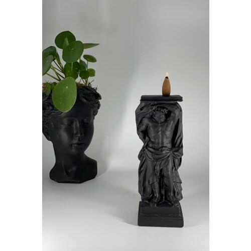 Poseidon column backflow incense burners