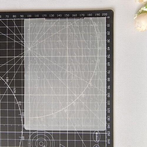 AZSG String of Beads Embossing Folder Design For DIY Paper Cutting Dies Scrapbooking Card Making Plastic Plate Size 10.5*14.5cm