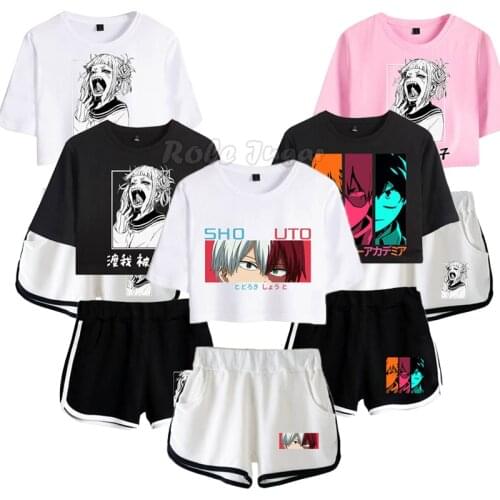Boku No Hero Academia My Hero Academia Summer Uniform Midoriya Izuku Bakugou Katsuki Ochaco Uraraka Cosplay Costume Top Shorts