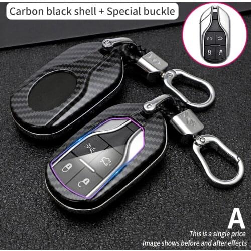 ABS Carbon FibeCar Remote Key Cover Case For Maserati Ghibli Levante Quattroporte 2017 GT Granturismo Coolest GranCabrio Key Fob