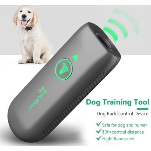 D8 Anti Barking Device Dog Bark Control Behavior Training Waterproof Rechargeable Training Device for Dogs 10 M Control Range