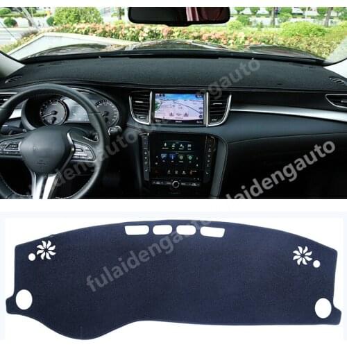 For Infiniti QX50 2018-2021 Black Interior Car Dashboard Dash Mat Non-Slip Sun Cover Pad Mat car accessories