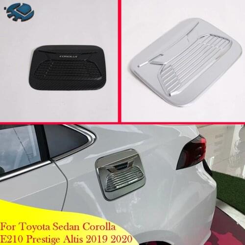 For Toyota Sedan Corolla E210 Prestige Altis 2019 2020 ABS Chrome fuel tank cap cover car-styling trim oil fuel cap protective