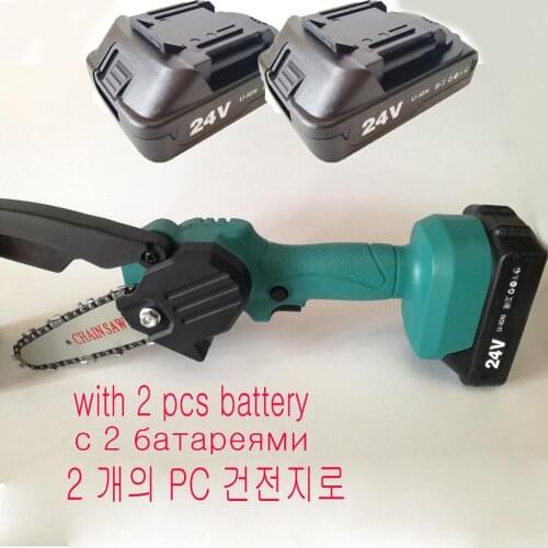 Electric Chain Saw Lithium Battery Mini Pruning One-handed Garden Tool With Chain Saws Rechargeable Woodworking Tool
