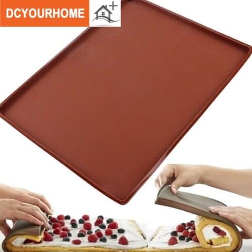 Hot Non-stick Silicone Oven Mat Cake Roll Mat Macaron Baking Mat Trays Bakeware