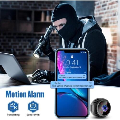 1080P IP Camera W8 Pinhole Wireless Tracking Smart Home Security Indoor Camera Surveillance Wireless WiFi Camera Baby Monitor