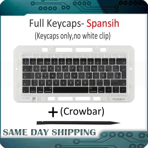 Laptop A1989 A1990 Spanish Spain Keyboard Keycaps Keys key Cap Replacement for Apple Macbook Pro Retina 13" 15" Mid 2018 Year