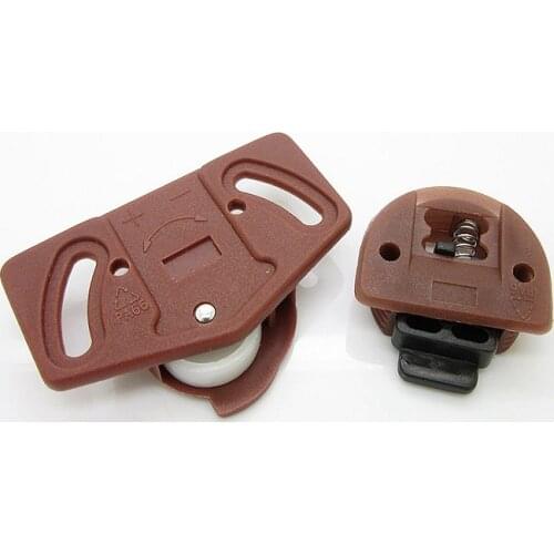 4 Pair Wardrobe Roller Sliding Door Gear Circuit Board Indoor Panel Kit Furniture Sliding Door Roller Set Cabinet ABS Wheel