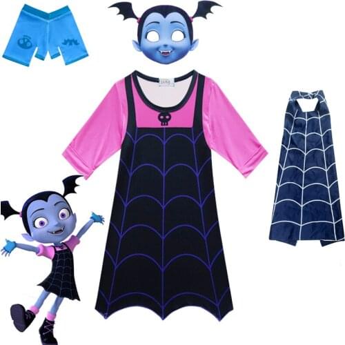 Baby girls Vampire Costumes Kids Vampire Costumes Cosplay Girls Dresses Carnival Party Halloween Costumes for Kids Fancy Dress