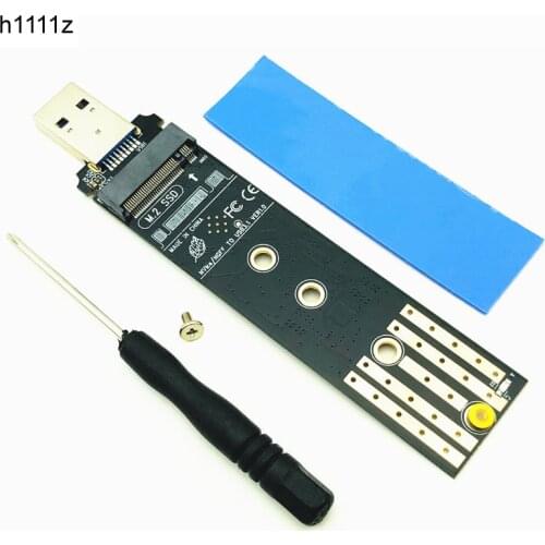 M.2 to USB 3.1 SSD Adapter M.2 NVME PCIe SATA Dual Protocol RTL9210B SSD Board for 2230 2242 2260 2280 NVME SATA M.2 SSD Adapter