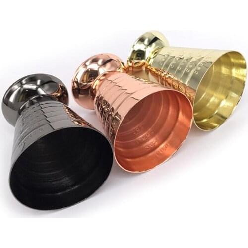 Stainless Steel Measuring Shot Cup Ounce Jigger Bar Cocktail Drink Mixer Liquor Measuring Cup Mojito Measurer Milk Coffee Mug