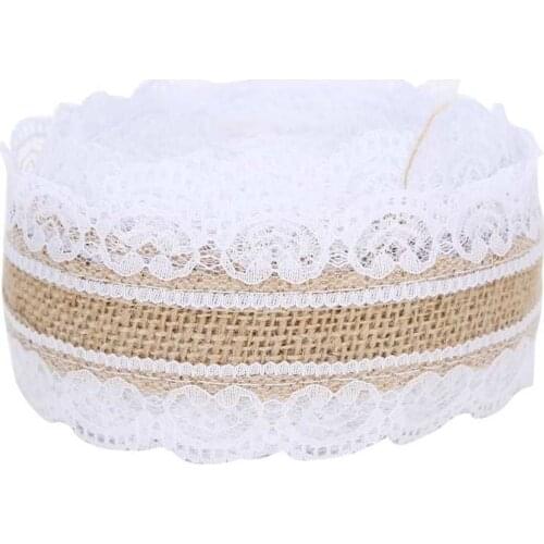 Shoe bag zip lock plastic 10m DIY Jute Lace Roll Wedding Birthday Party Decoration Crafts Clothing Accessories closet