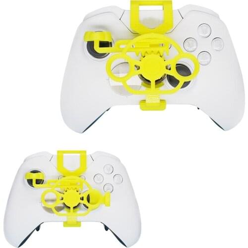 Mini Steering Wheel for Xbox one/ ones/oneX / Elite Controller Wheel yellow luminous green Racing Game Replacement Accessory