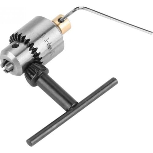 Mini Drill Chuck Micro 0.3-4mm JTO Taper Mounted Drill Chuck and Wrench with Chuck Key lathe accessories