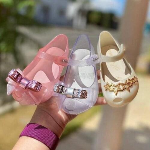 2021 New Style Childrens Mini melissa summer sandals Girls princess Fragrant jelly shoes Kids fashion beach shoes MN047