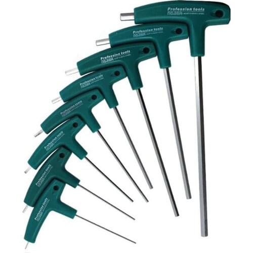 Durable Socket T-Handle Screws Hardware Hex Wrench Hand Tools Durable Home Use Smooth Allen Key Repair Screwdriver Flat Plastic