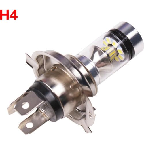 12V 24V H4 H7 LED 100W 3030 20SMD 6500K LED Fog Lights Super Bright White Lamp Bulb Headlights for Car