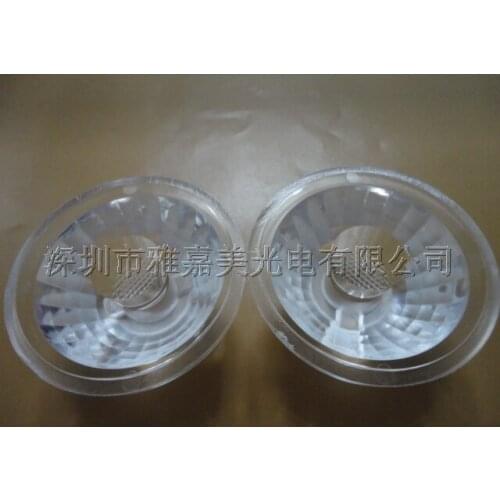Direct manufacturers-High quality COB lens diameter 45MM 60 degrees Multi-Plaid Integrated light source LED lens