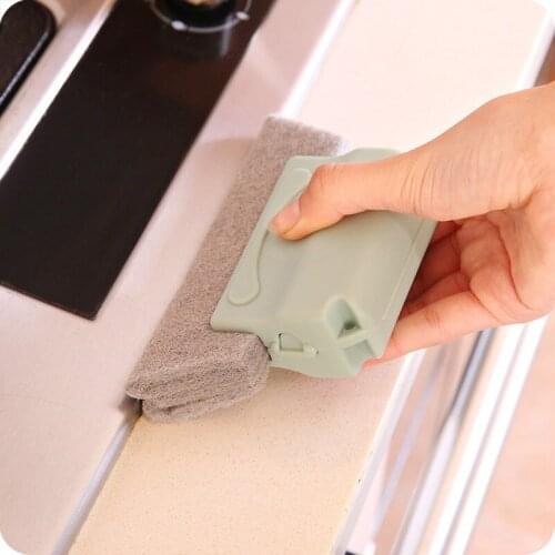 Creative Window Groove Cleaning Brush Hand-held Crevice Cleaner Tools for Door Window Slides and Gaps SCVD889