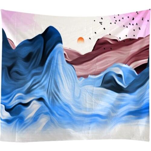Creative 3D Printing Landscape Painting Tapestry Wall Hanging Bed Spread Beach Towel Table Cloth Yoga Mat 250CM*180CM Large Size