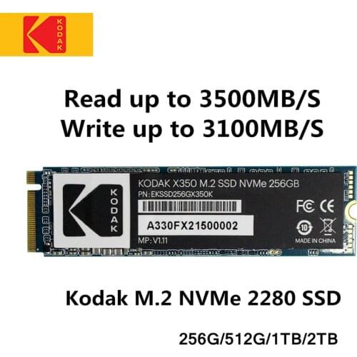 Kodak ssd m2 nvme PCIe Read up to 3500 1TB 256GB 512GB Solid State Drive DRAM Cache M.2 2280 Internal Hard Disk Laptop Desktop