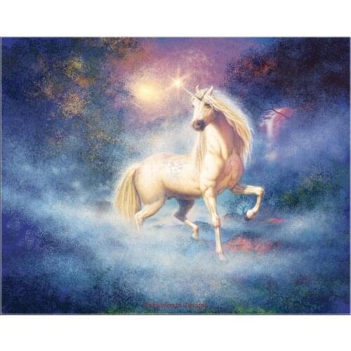 Embroidery Counted Cross Stitch Kits Needlework - Crafts 14 ct DMC DIY Arts Handmade Decor - Unicorn Splendour