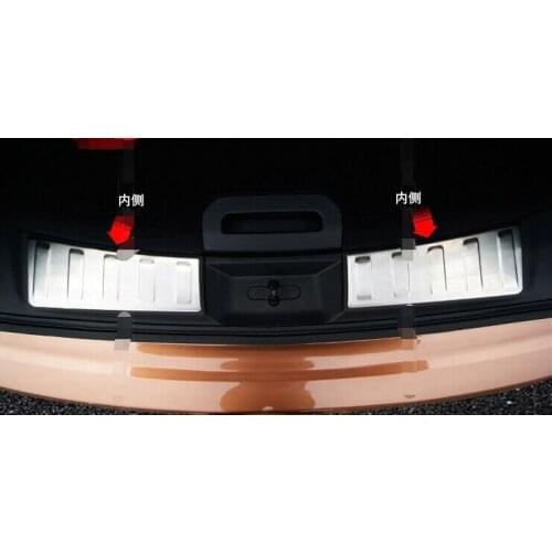 Rear inner Bumper Gate Trunk door sill Protector plate for Nissan Rogue X-Trail 2014 2015