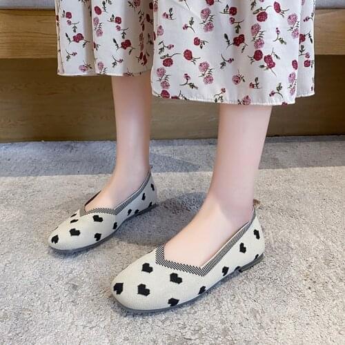 2021 Spring Autumn New Fashion Casual Korean Flats Women Square Head Shallow Mouth Bean Shoes for Women A031